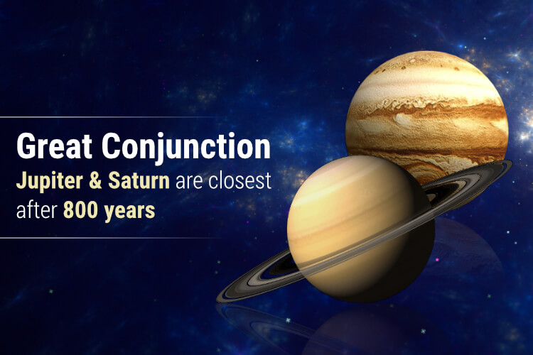 Great Conjunction of Jupiter & Saturn Closest in 800 Years