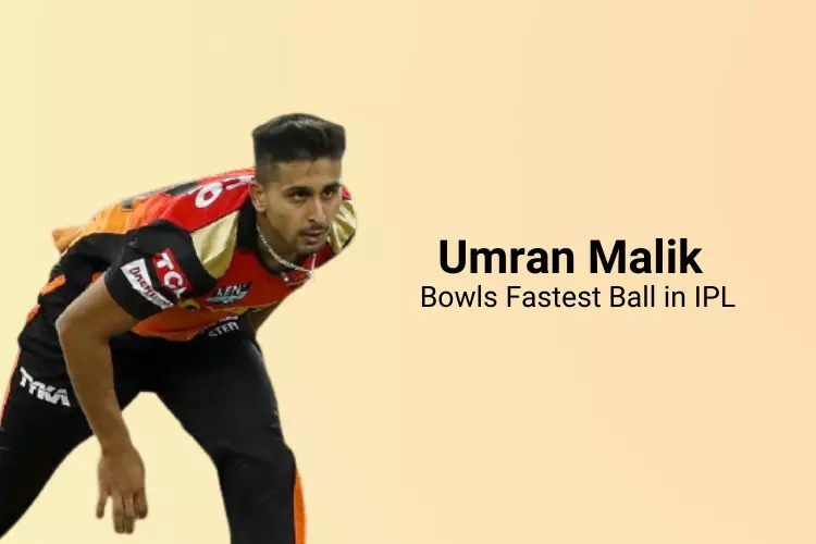 Jammu’s Umran Malik Bowls Fastest Ball in The IPL for SRH