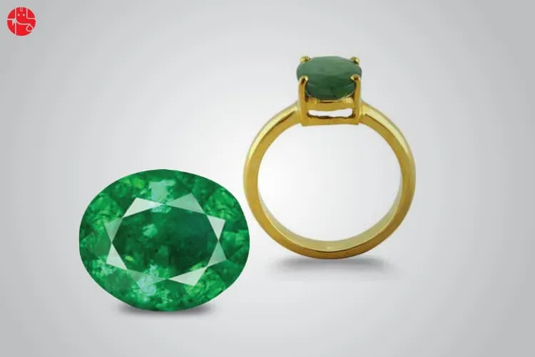 Certified Panna Ring (Brass Emerald Gold Plated Ring), Benefits – RudraGram