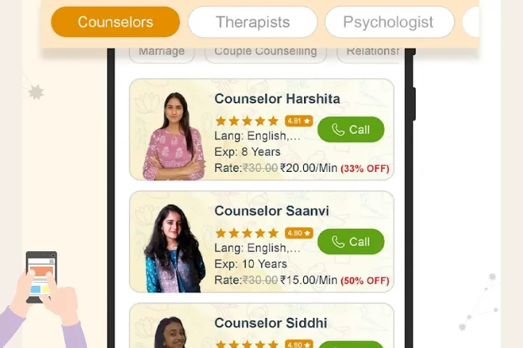 Is there any app for online therapy with less expense?