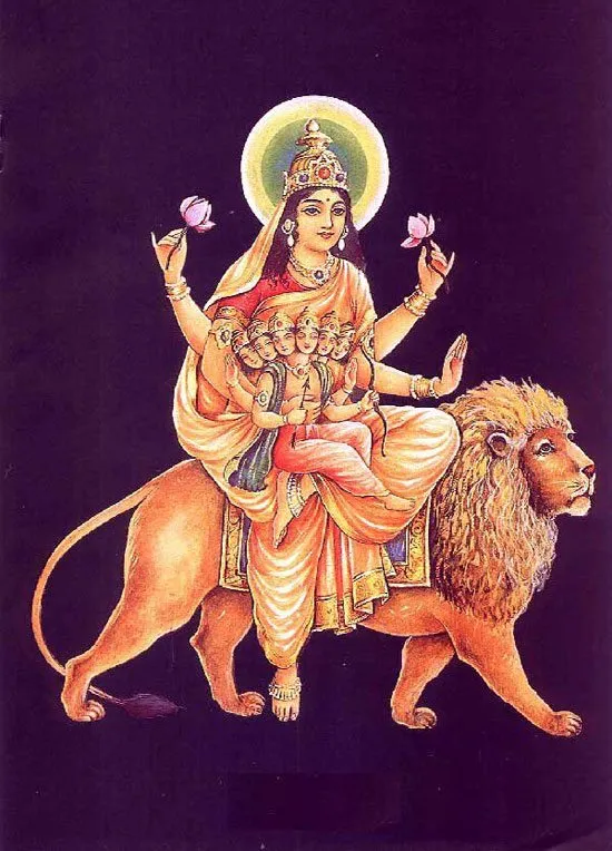 Worship Maa Skandamata on the fifth day of Navaratri…