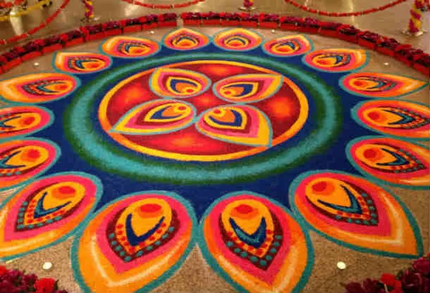 Explore Various Designs, Colours and Shapes For The Artistic Rangolis This Navratri