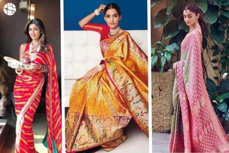 Karwa Chauth Saree : For A Look Of Graceful Perfection – The Loom Blog