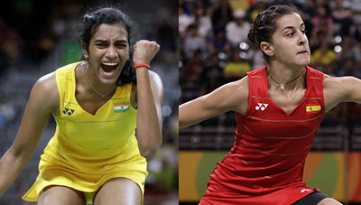 Carolina Marin has the edge over PV Sindhu in the Rio badminton final, but only by the breadth of a hair, feels Ganesha