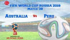Who Will Win, Australia Vs Peru 38th Match FIFA World Cup Prediction