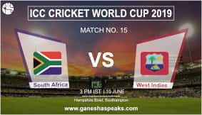 South Africa Vs  West Indies Match Prediction: Who Will Win SA or WI?