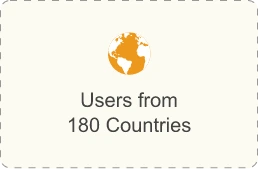 User from 180 Countries