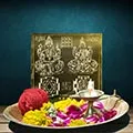 Lakshmi Ganesha Yantra Golden Plated