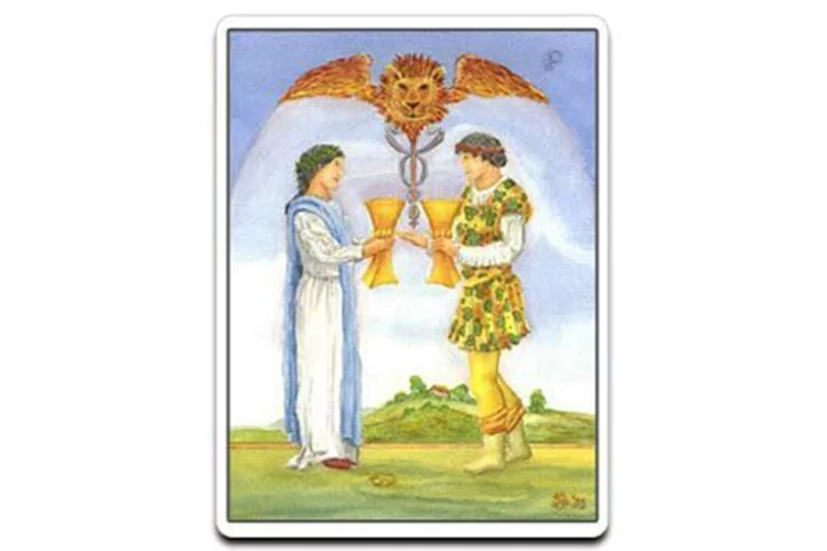 Two of Cups Tarot Card Meaning - The Simple Tarot