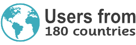 50,000,000 Happy Customers in 180+ Countries