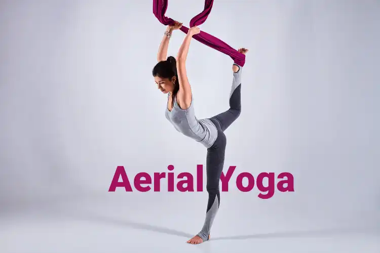 Aerial Yoga Beginners Class  5 Pose Open Hammock Flow  YouTube